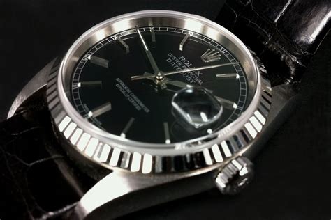 leather maker store rolex review|rolex with black leather band.